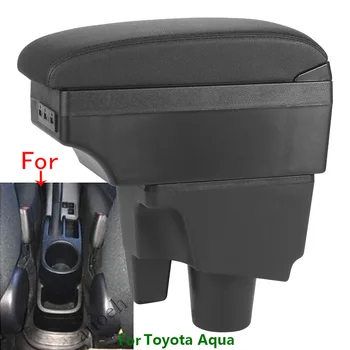 Для Toyota Aqua Коробка для подлокотников для Toyota Prius C Коробка для хранения автомобильных подлокотников Aqua Специальные детали для модернизации Аксессуары для интерьера автомобиля