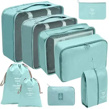 набор багажных сумок большой емкости для упаковки Cube Одежда Нижнее белье Косметический Дорожный Органайзер Сумка Туалетные Принадлежности Сумка