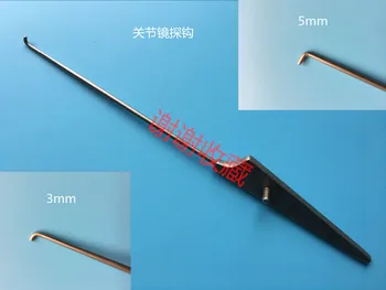Инструменты для артроскопии, Зонд для коленного сустава, круглый Артроскопический зонд с крючком 3 мм/ 5 мм