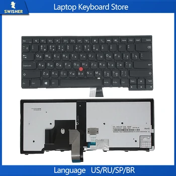 Новый RU Русский С Подсветкой Для Lenovo ThinkPad T440 L440 L450 L460 L470 T431S T440P T440S T450 T450S E431 Клавиатура Ноутбука для ноутбука