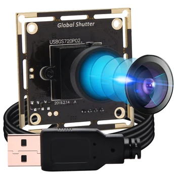 Глобальная выдержка Высокая скорость 60 кадров в секунду 720P 1МП веб-камера Широкоугольный UVC Plug Play Цветной RGB или черно-белый монохромный модуль USB-камеры