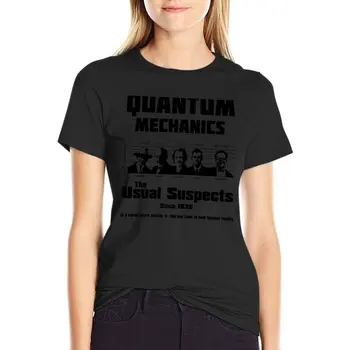 Футболка Quantum Mechanics - Обычные подозреваемые, футболка оверсайз, футболка с графикой, милая одежда, футболка Женская