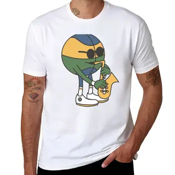 Новая мужская футболка Jazz Basketball, однотонная футболка, короткая футболка, пустые футболки, мужские футболки с рисунком аниме