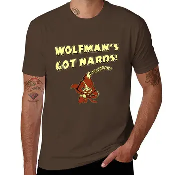 Новая футболка Wolfman's Got Nards, быстросохнущая футболка, милая одежда, футболки для мальчиков, мужская хлопковая футболка с коротким рукавом