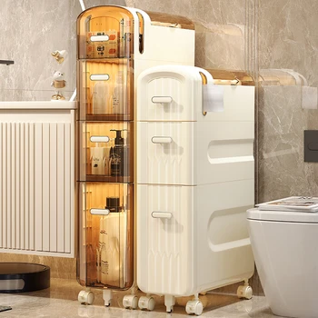 Немецкий ZSVIP шкаф для хранения в ванной комнате с зазором для зажима в ящике для унитаза в стиле бытовой ванной комнаты с узким швом на полке для хранения
