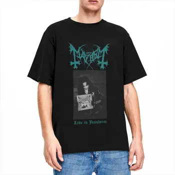 Mayhem Live In Jessheim Black Metal for Men Women T Shirt Merch Винтажные Футболки С Круглым вырезом, Футболки Из Чистого Хлопка, Классическая Одежда