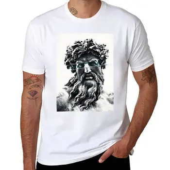 Новая футболка Zeus the king of gods, футболки для любителей спорта, футболки на заказ, создайте свою собственную мужскую хлопчатобумажную футболку