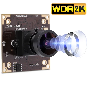ELP USB WDR Dash Camera 3MP бесплатный драйвер USB-модуль камеры с микрофоном 1080P веб-камера H.264 30 кадров в секунду