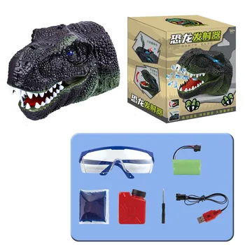 1 шт. новая имитационная пусковая установка для динозавров, магазин большой емкости, электрический ретранслятор, юрский тираннозавр Рекс, подарочная игрушка для мальчиков