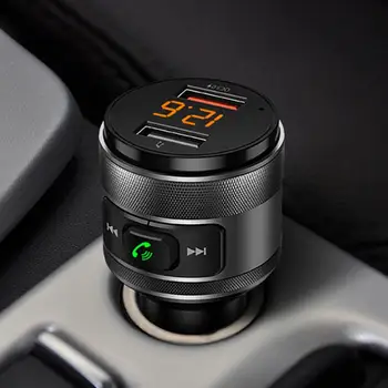 Автомобильный Bluetooth FM-передатчик MP3-плеер громкой связи Автомобильный комплект QC3.0 Двойное зарядное устройство USB Адаптер питания Аксессуары для автомобильной электроники
