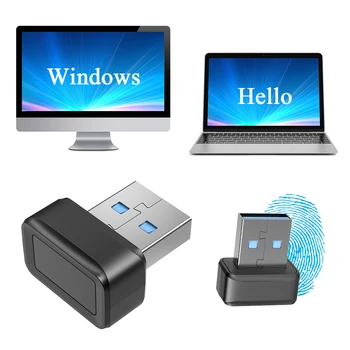 USB-Считыватель Отпечатков пальцев FIDO U2F Windows Hello Биометрический Сканер Отпечатков пальцев с Защитой от Подделки для ПК или ноутбука