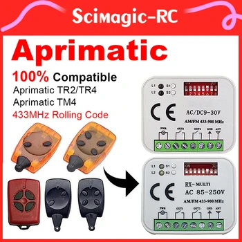 Aprimatic TR2/TR4 Aprimatic TM4 Приемник Дистанционного Управления Воротами Tuya WiFi Garage Smart Home Switch AC/DC 9-30 В или AC 85-250 В