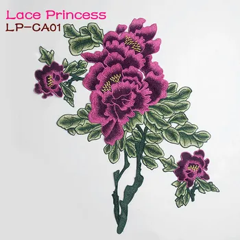 LP-CA01 Швейный цветочный мотив, аппликация из венецианского кружева для вышивания одежды, нашивка с цветами, 5 цветов